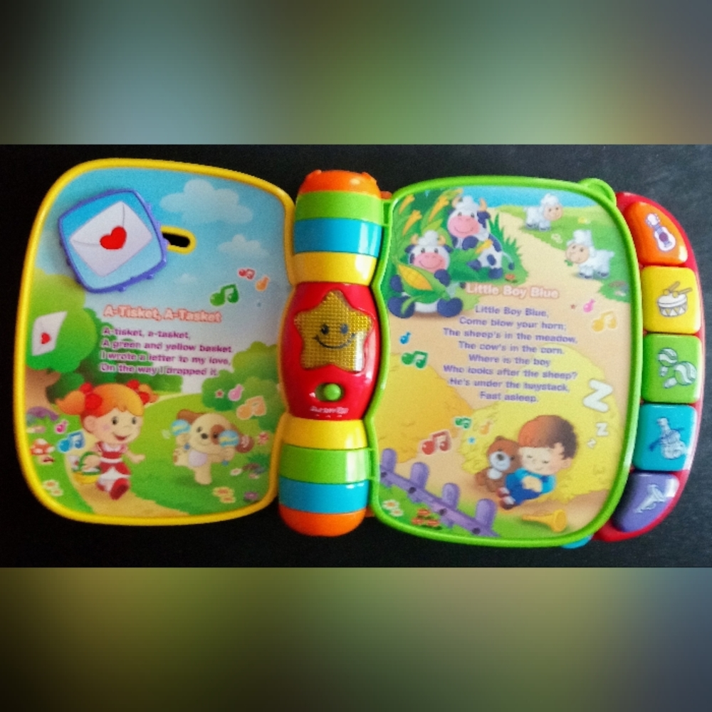 VTech Musical Rhymes Book, Red 1.74 x 8.76 x 7.48 Inches - Picture 2 of 6